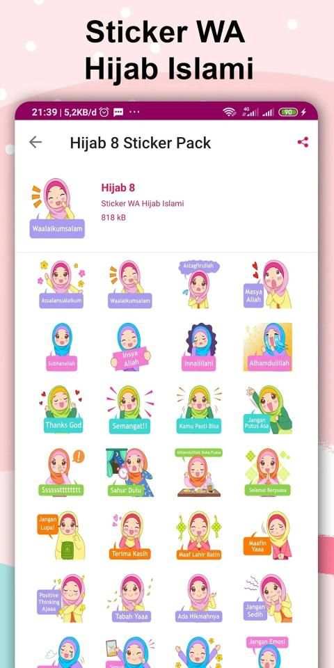 Sticker WA Hijab Islami screenshot 1