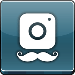 {i}Mustache: camera lenses icon