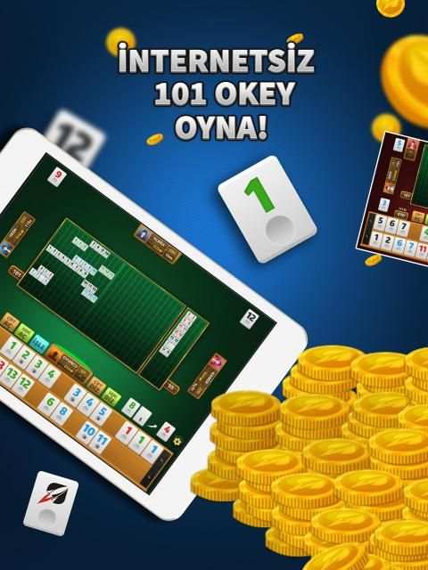 101 Okey HD İnternetsiz - Yüzbir Okey HD screenshot 2