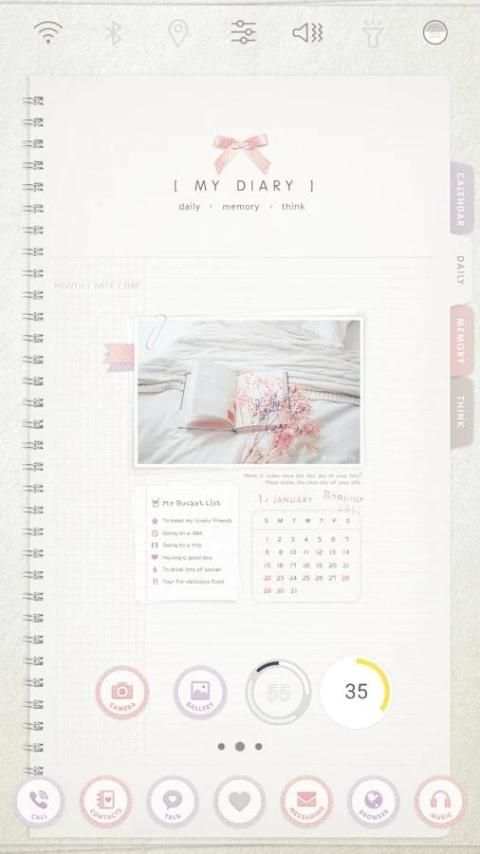My diary Launcher theme screenshot 1