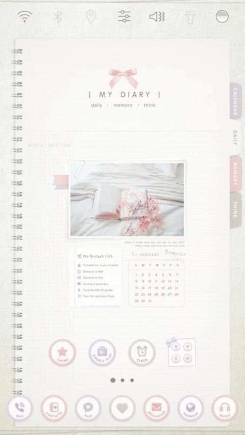My diary Launcher theme скриншот 4