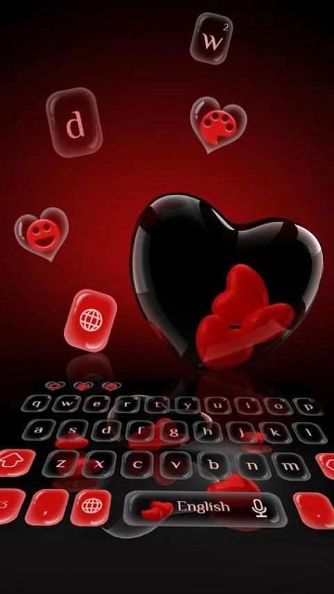 Red Love Hearts Keypad screenshot 3