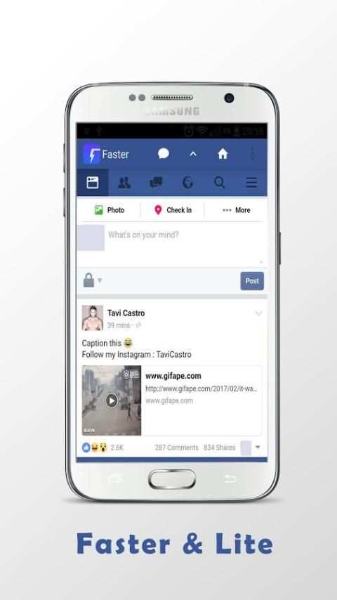 Super Fast for Facebook lite screenshot 2