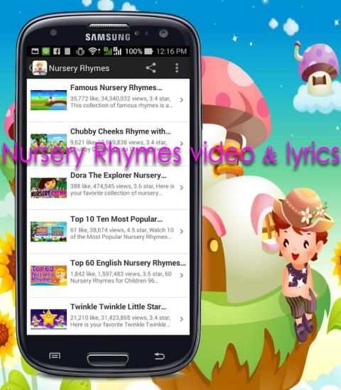 Nursery Rhymes video lyrics скриншот 1