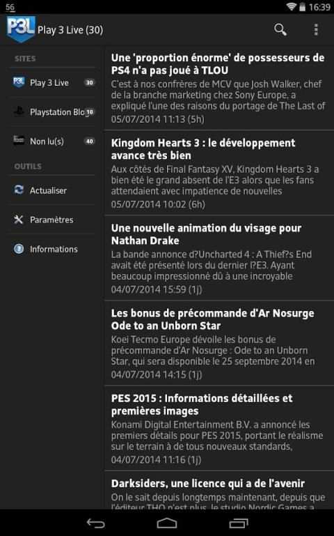 Actualités Playstation screenshot 1
