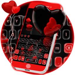 Red Love Hearts Keypad