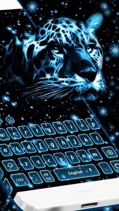 Neon Cheetah Keyboard Theme screenshot 4