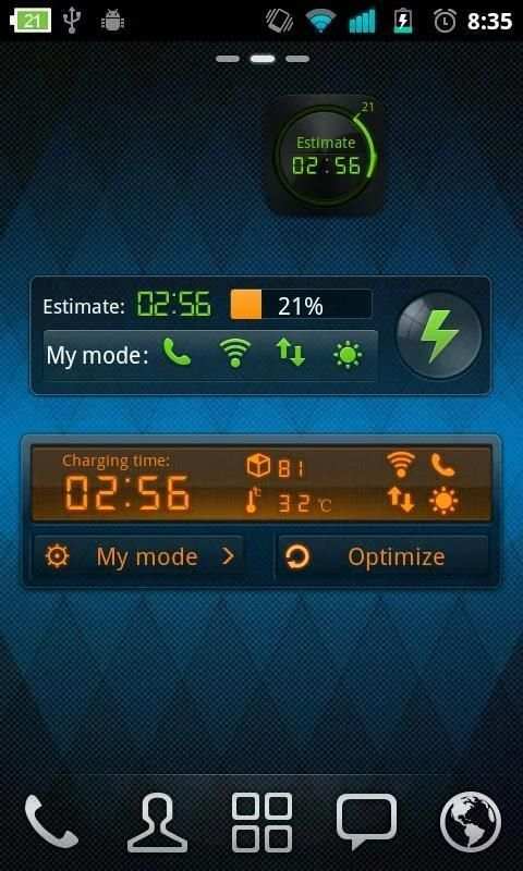 Black Theme GO Power Battery скриншот 1