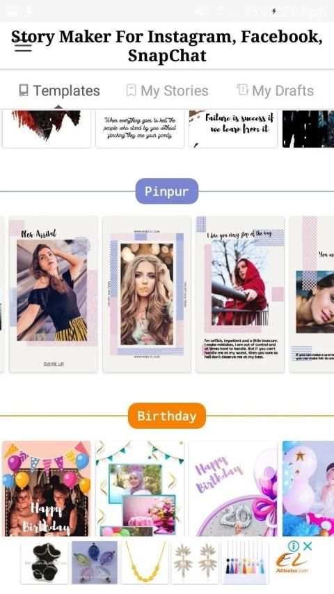 Story Maker for Instagram, Snapchat, Facebook screenshot 1