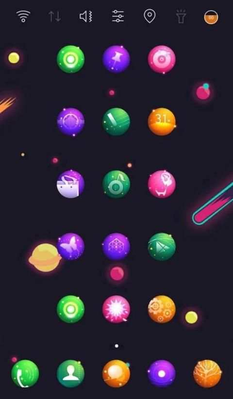 Fantastic Color Round Icon screenshot 1