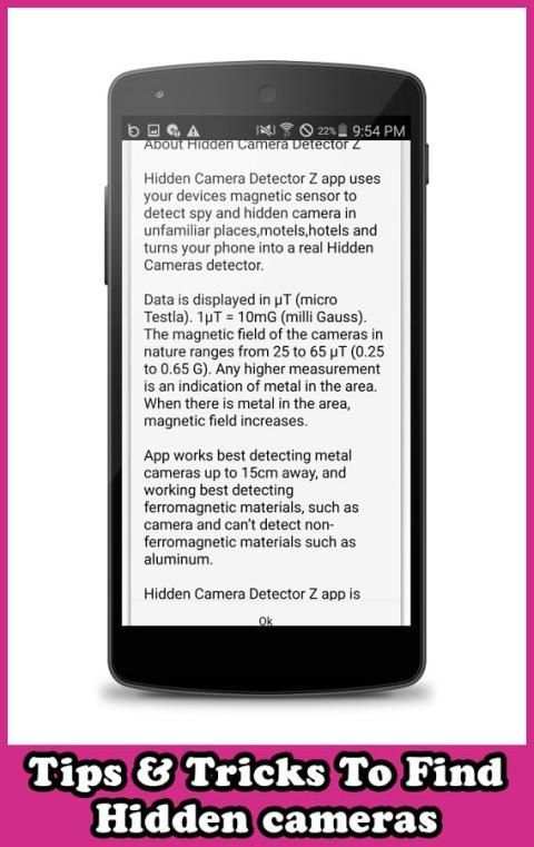 Hidden Camera Detector Z ** скриншот 1