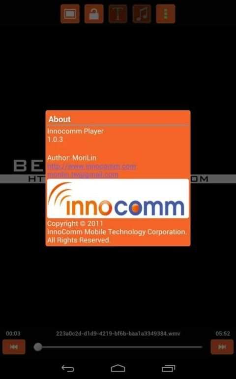 Innocomm Player Plugin 1 تصوير الشاشة