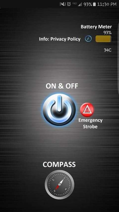 Flashlight for Samsung Galaxy скриншот 4
