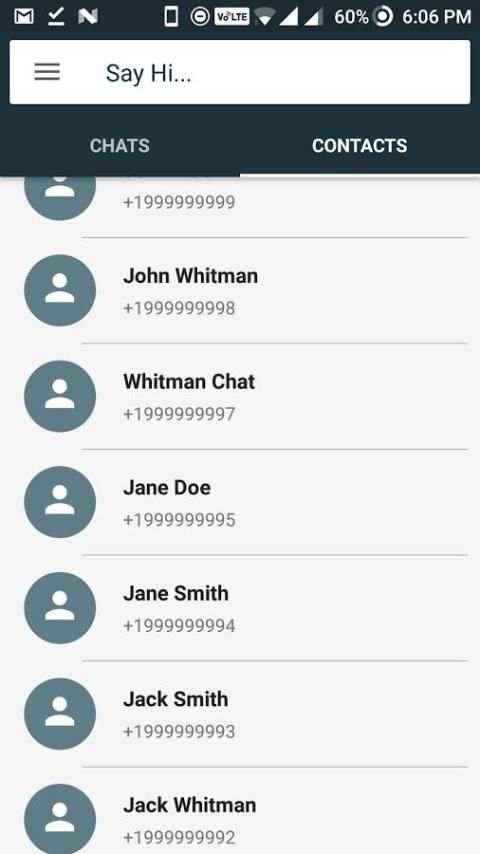 SayHi Messenger स्क्रीनशॉट 1