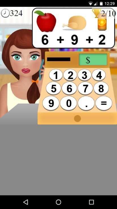 cash register calculator game screenshot 3