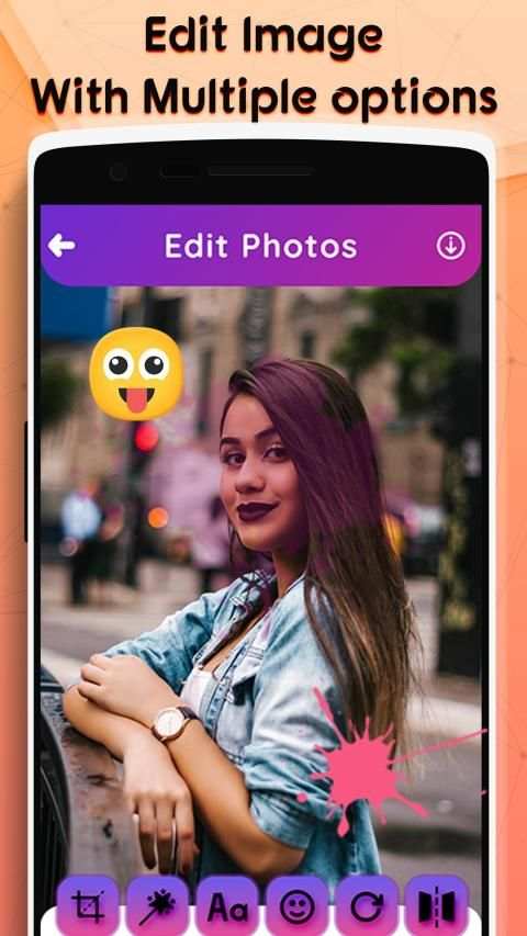 Holi video maker - color your pics स्क्रीनशॉट 3