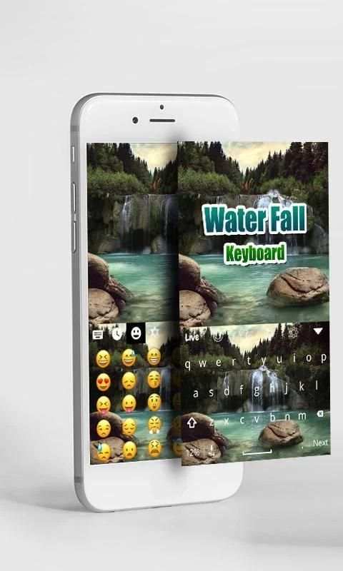 Waterfall Live Keyboard Theme screenshot 1