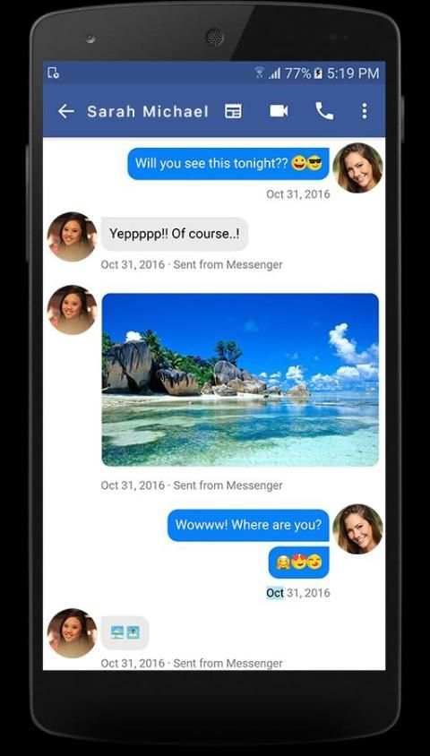 SimpleChat for Facebook Lite скриншот 5