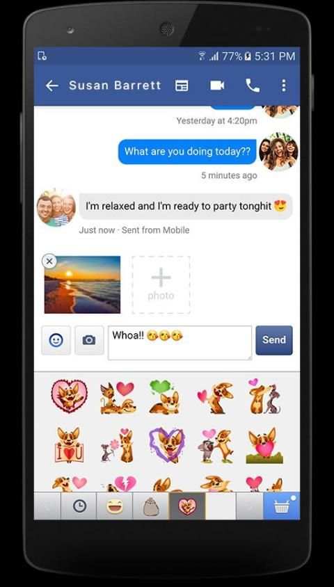 SimpleChat for Facebook Lite скриншот 6