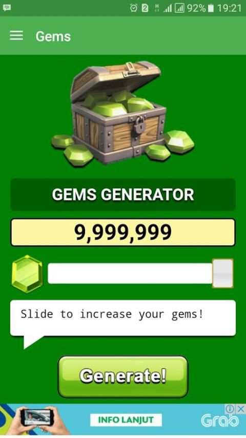 Free Gems 2017 for COC Prank screenshot 1