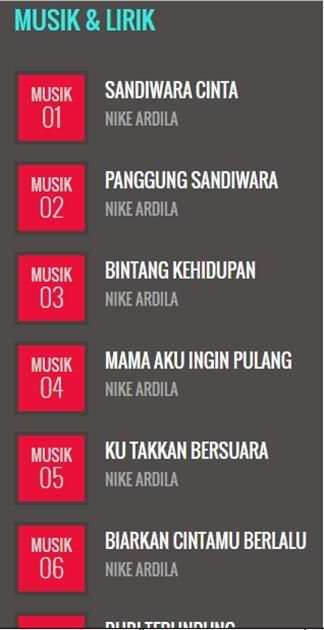 MP3 Nike Ardila Smule + bigo screenshot 4