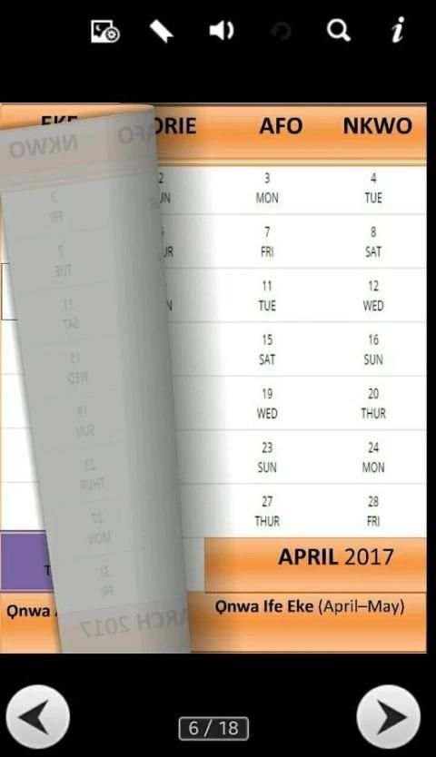 IGBO Calendar- Orlu स्क्रीनशॉट 2