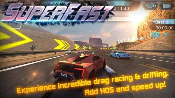 Super Fast Car Racing скриншот 2