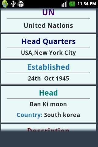 World Organisations скриншот 19