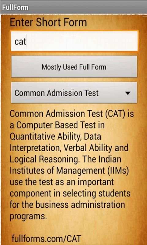 Full Form screenshot 1