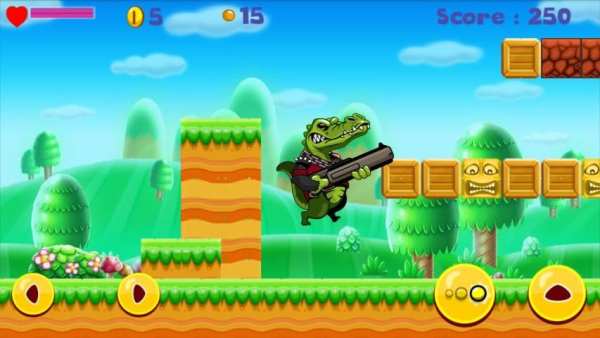 Angry Croco Jungle Adventure скриншот 2