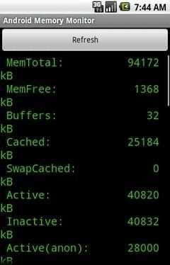Android Memory Monitor screenshot 2