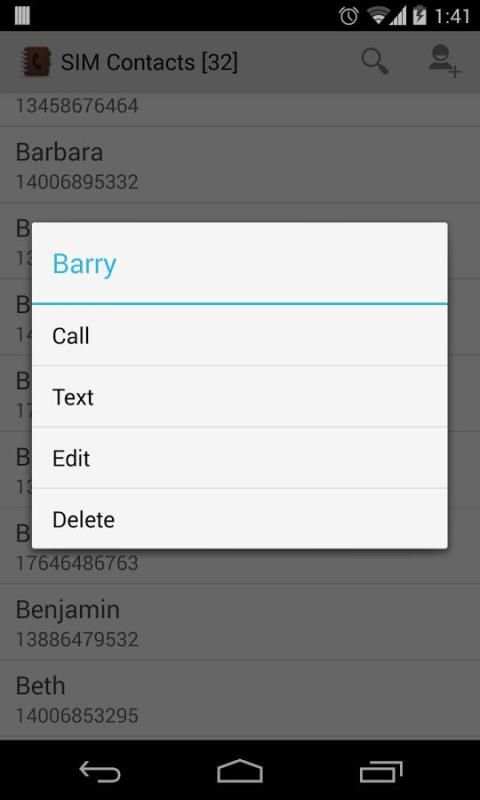 SIM Contacts screenshot 4