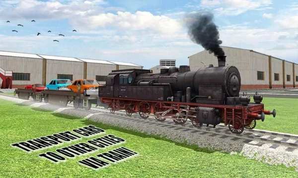 Car Transport Train Driver Sim screenshot 18