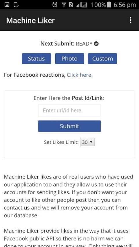 Machine Liker स्क्रीनशॉट 2