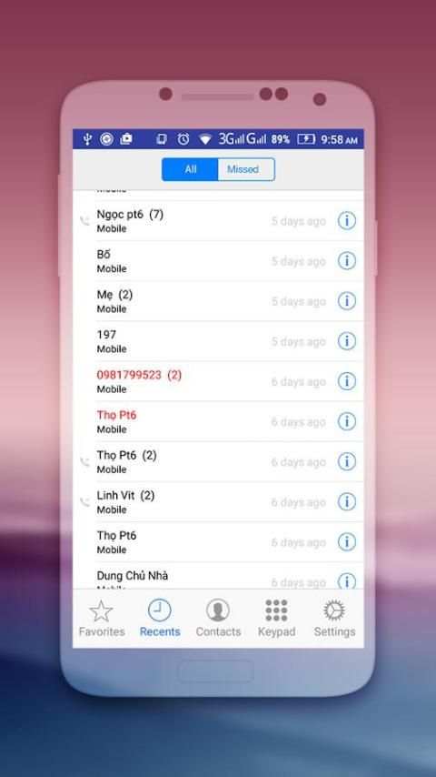 iContact - Phone book OS 10 screenshot 1