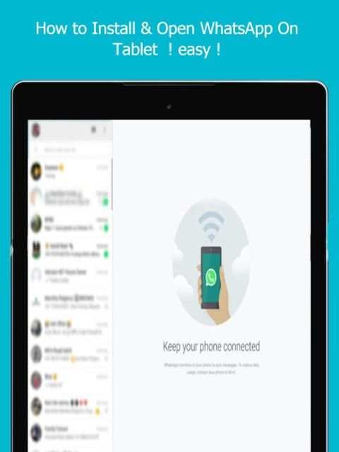 टेबलेट whatsweb फॉर whatsapp स्क्रीनशॉट 1