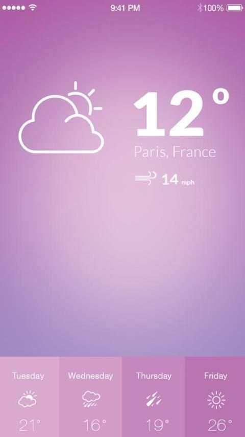Current Weather Widget скриншот 1