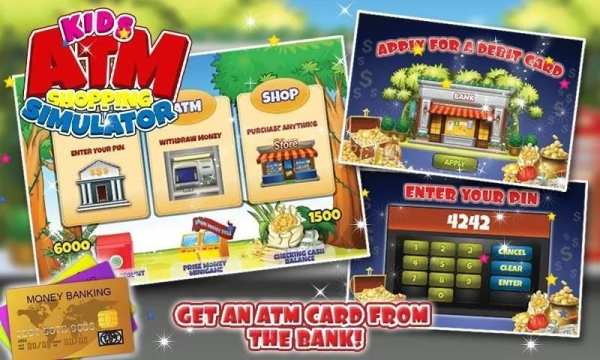 Simulator belanja ATM anak screenshot 1
