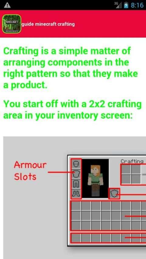 hack minecraft crafting guide screenshot 6