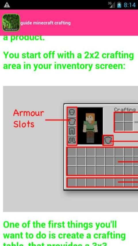 hack minecraft crafting guide screenshot 3