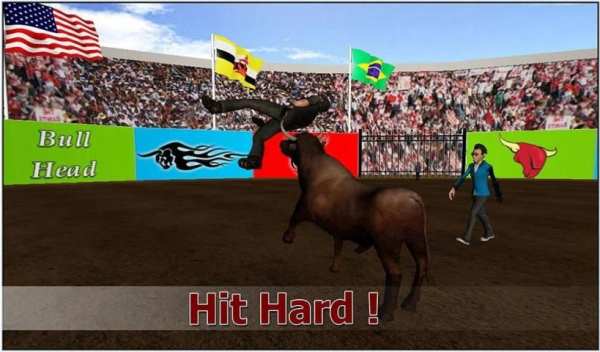 Serangan banteng marah 3d sim screenshot 4