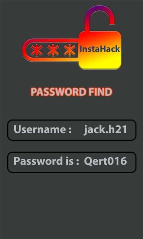 instahack account hack prank скриншот 1