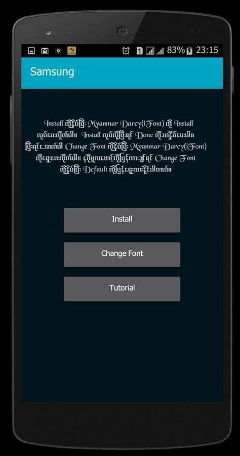 Myanmar Darcy Font(Font Style) screenshot 5