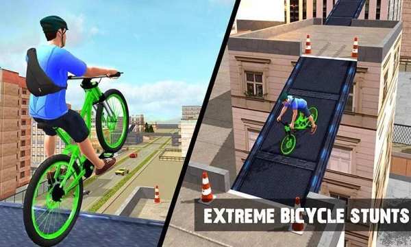 Rooftop BMX Bicycle Stunts screenshot 14