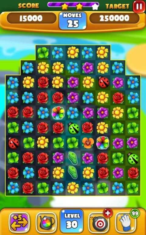 Flower Crush Match 3 screenshot 1