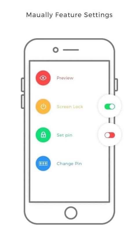 OS10 i Lock Screen स्क्रीनशॉट 2