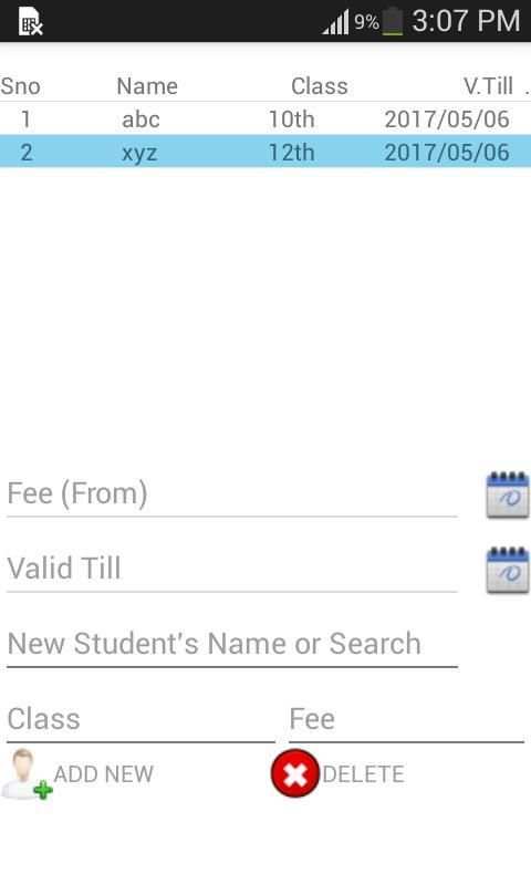 My Classes screenshot 2
