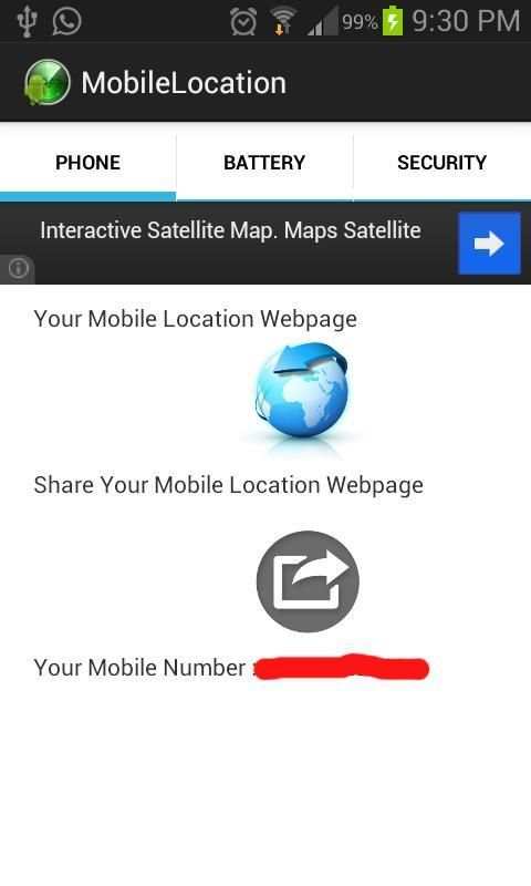 Mobile Location screenshot 5