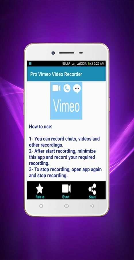Pro Vimeo Video Recorder скриншот 3