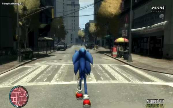 your sonic gta run mods screenshot 2